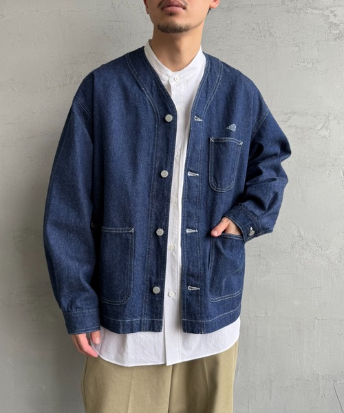DANTON（ダントン）の「【WEB限定】[DANTON/ダントン] 11oz Vネックデニムジャケット（デニムジャケット・レディース・インディゴブルー・40/38）」の18枚目の写真