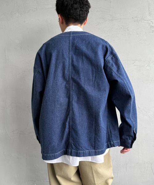 WEB限定】[DANTON/ダントン] 11oz Vネックデニムジャケット（デニム