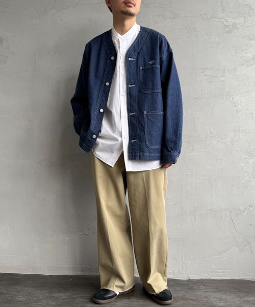 DANTON（ダントン）の「【WEB限定】[DANTON/ダントン] 11oz Vネックデニムジャケット（デニムジャケット・レディース・インディゴブルー・40/38）」の3枚目の写真