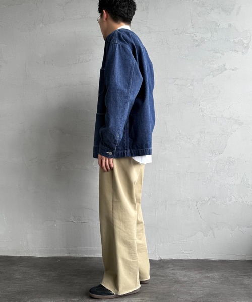 WEB限定】[DANTON/ダントン] 11oz Vネックデニムジャケット（デニム