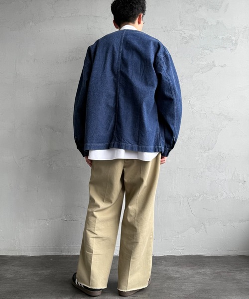 WEB限定】[DANTON/ダントン] 11oz Vネックデニムジャケット（デニム