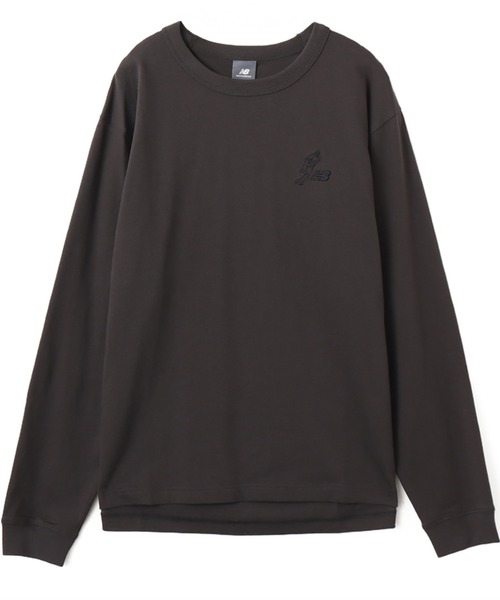 NEW BALANCE(ニューバランス)の「New Balance Shohei Signature Heavy oz LS T-Shirt / ニューバランス オオタニ ショウヘイ シグネチャーヘビーオンスロングスリーブ Tシャツ(Tシャツ/カットソー・メンズ・ライトブルー/ブラック/ホワイト・M/L/XL/S)」の3枚目の写真