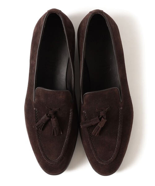POLPETTA（ポルペッタ）の「【別注】POLPETTA / スエードタッセル ローファー（ドレスシューズ・メンズ・ブラック/ダークブラウン・41/40.5/40/39.5/39/38.5/42.5/42/41.5）」の7枚目の写真