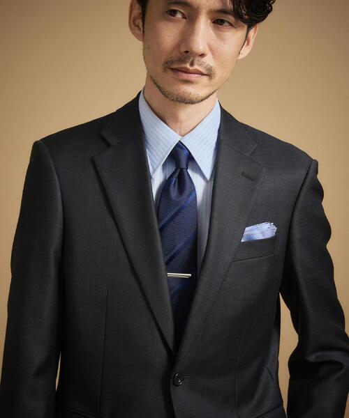 TAKEO KIKUCHI(タケオキクチ)の「【BOXセット】クラシックシャドーストライプ ネクタイ&タイバー(ネクタイ・メンズ・ネイビー/グリーン/ボルドー・00)」の9枚目の写真