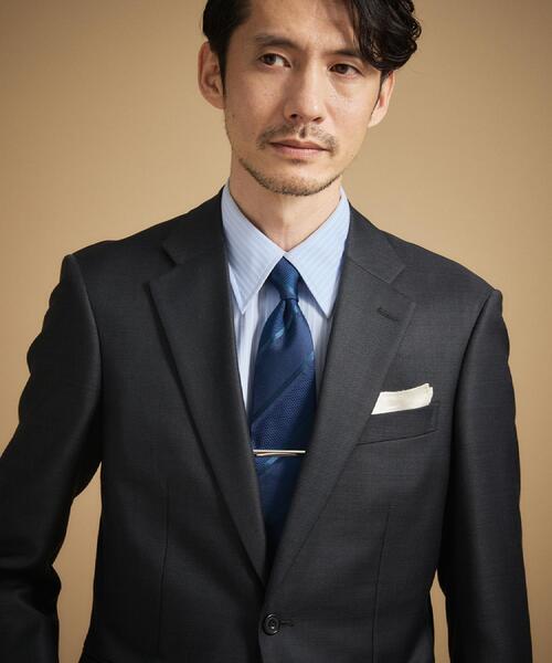 TAKEO KIKUCHI(タケオキクチ)の「【BOXセット】クラシックシャドーストライプ ネクタイ&タイバー(ネクタイ・メンズ・ネイビー/グリーン/ボルドー・00)」の14枚目の写真