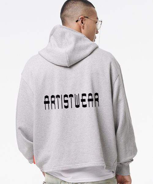 ARTISTWEAR（アーティストウェア）の「[ATW] フェイスコードイージーフード（パーカー・レディース・ブラック/グレー・MEDIUM/LARGE/X-LARGE/XX-LARGE）」の6枚目の写真