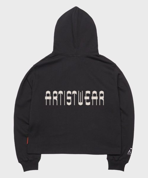 ARTISTWEAR（アーティストウェア）の「[ATW] フェイスコードイージーフード（パーカー・レディース・ブラック/グレー・MEDIUM/LARGE/X-LARGE/XX-LARGE）」の10枚目の写真