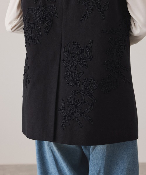 ADAM ET ROPE'（アダムエロペ）の「エンブロイダリージレ（ベスト・レディース・キナリ/ブラック・FREE）」の8枚目の写真