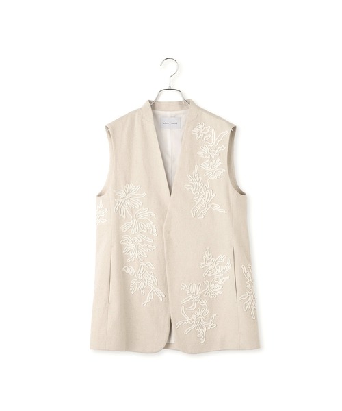 ADAM ET ROPE'（アダムエロペ）の「エンブロイダリージレ（ベスト・レディース・キナリ/ブラック・FREE）」の14枚目の写真