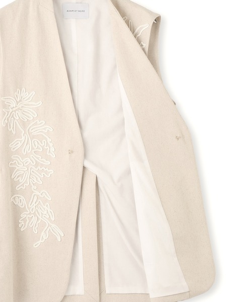 ADAM ET ROPE'（アダムエロペ）の「エンブロイダリージレ（ベスト・レディース・キナリ/ブラック・FREE）」の21枚目の写真