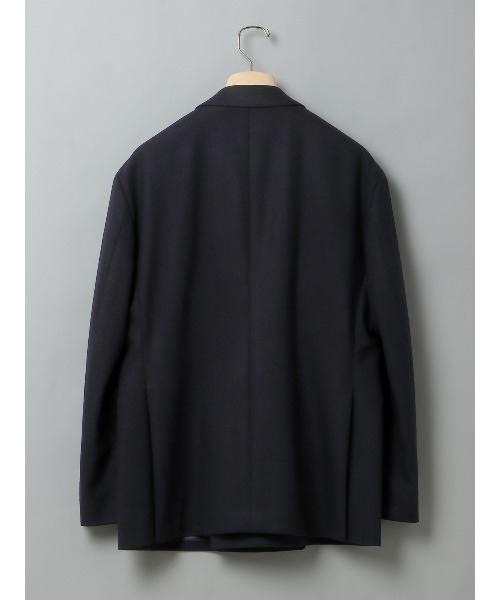 SUIT SQUARE(スーツスクエア)の「GOOVI ダブルブレストジャケット カレッジフラノ 無地(テーラードジャケット・メンズ・ネイビー・1/2)」の2枚目の写真