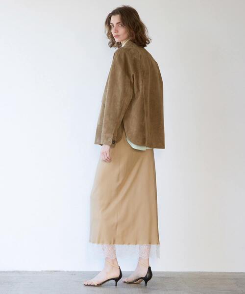 martinique（マルティニーク）の「リバーレースバイヤススカート（スカート・レディース・キャメル/ブラック・FREE）」の7枚目の写真