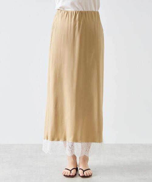 martinique（マルティニーク）の「リバーレースバイヤススカート（スカート・レディース・キャメル/ブラック・FREE）」の10枚目の写真