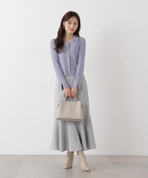 PROPORTION BODY DRESSING(プロポーションボディドレッシング)の「スプリングツイードマーメイドスカート / 1216120102(スカート・レディース・イエロー/ブラック・P/S/MEDIUM)」の18枚目の写真