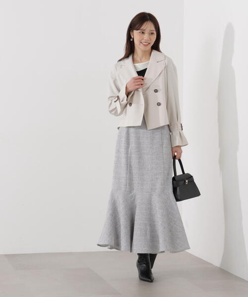 PROPORTION BODY DRESSING(プロポーションボディドレッシング)の「スプリングツイードマーメイドスカート / 1216120102(スカート・レディース・イエロー/ブラック・P/S/MEDIUM)」の21枚目の写真