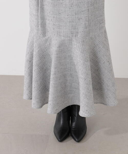 PROPORTION BODY DRESSING(プロポーションボディドレッシング)の「スプリングツイードマーメイドスカート / 1216120102(スカート・レディース・イエロー/ブラック・P/S/MEDIUM)」の7枚目の写真