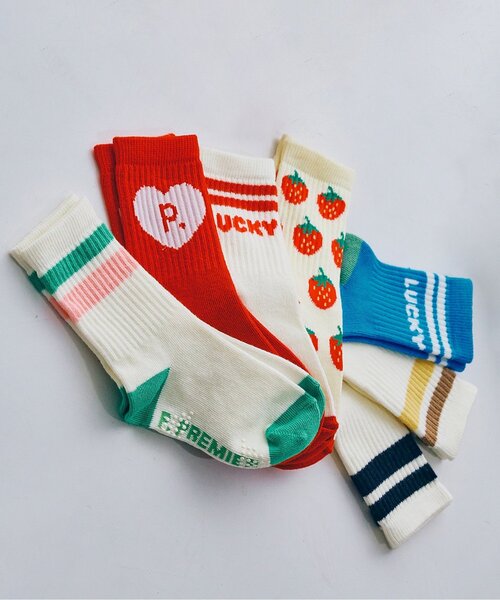 p.premier（ピードットプルミエ）の「イロチ買いしたいバリエーションデザインソックス（ソックス/靴下・キッズ・ブラック/アイボリー/ブルー/クリーム/ブラウン/グリーン/レッド・15 /18/21）」の19枚目の写真
