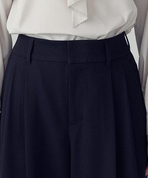 COMME CA ISM(コムサイズム)の「ストレッチツイル 2タックワイドパンツ / セットアップ対応(その他パンツ・レディース・ネイビー/ブラック・SMALL/MEDIUM/LARGE/X-LARGE)」の15枚目の写真