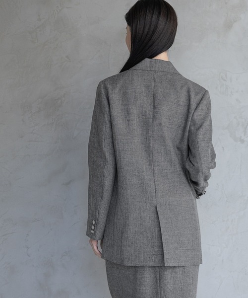 A part by（アパートバイ）の「LNTテーラードジャケット（テーラードジャケット・レディース・ブラック系その他2/ネイビー/ベージュ・MEDIUM/SMALL）」の8枚目の写真