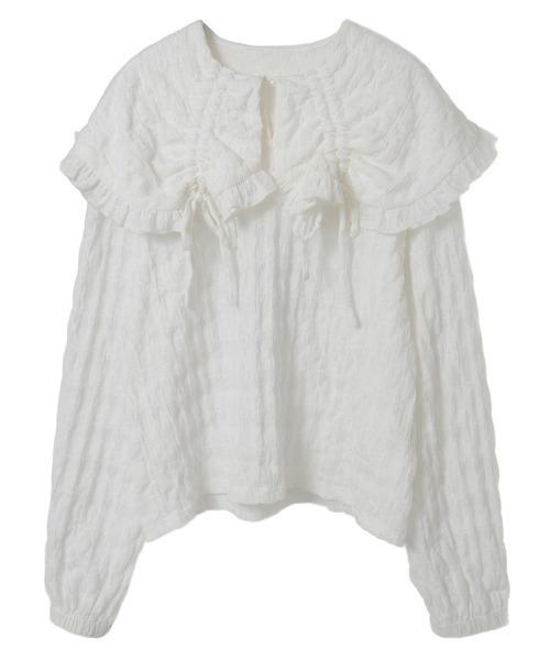 Candy Stripper（キャンディストリッパー）の「DRAWSTRING RIBBON ブラウス（シャツ/ブラウス・レディース・ライトグレー/ブラック/オフホワイト・FREE）」の22枚目の写真