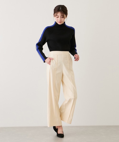 Jayro(ジャイロ)の「HAKIYASE裏起毛ワイドパンツ(その他パンツ・レディース・ブラック/ホワイト系その他・38)」の15枚目の写真