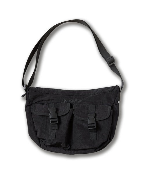 Chocolate Jesus (チョコレートジーザス )の「CJ CARGO SHOULDER BAG(ショルダーバッグ・メンズ・ブラック/グレー・FREE)」の1枚目の写真