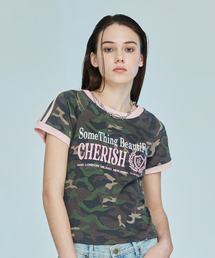 L10 CHERISH TRACK T-SHIRT(KHAKI)