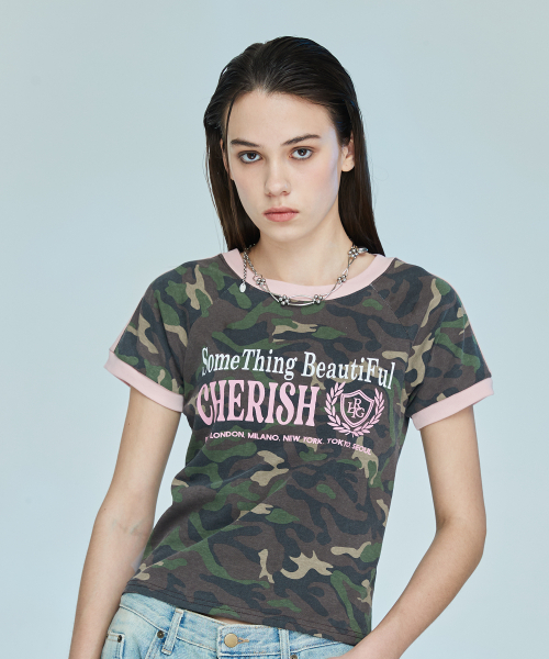 LARTIGENT（ラーティゼン）の「L10 CHERISH TRACK T-SHIRT(KHAKI)（Tシャツ/カットソー・レディース・その他・FREE）」の2枚目の写真
