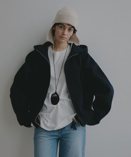 ダブルフェイスオーバーサイズニットパーカー（パーカー）｜ETRE TOKYO