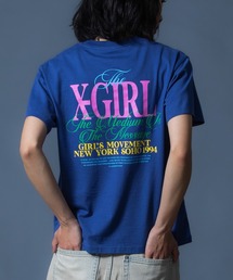 X-girl｜エックスガールのTシャツ/カットソー（ブルー・ネイビー/青色
