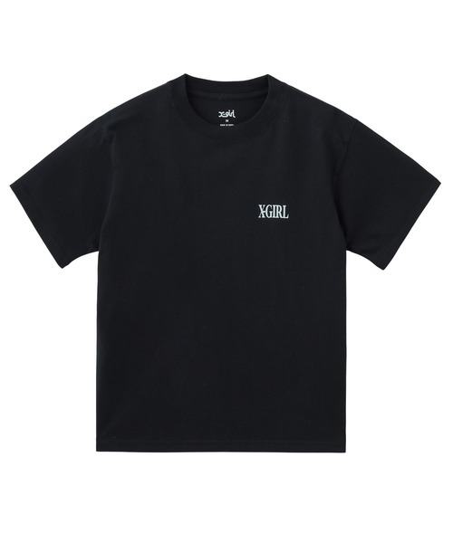 X-girl(エックスガール)の「COLORFUL LOGO S/S TEE(Tシャツ/カットソー・レディース・ブルー/ブラック/ホワイト・S/M/L)」の6枚目の写真