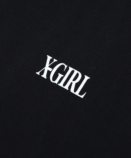 X-girl(エックスガール)の「COLORFUL LOGO S/S TEE(Tシャツ/カットソー・レディース・ブルー/ブラック/ホワイト・S/M/L)」の8枚目の写真
