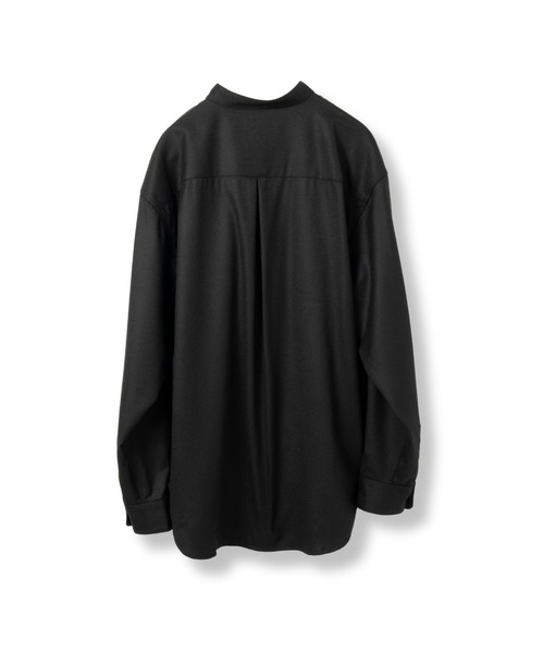 Blank Product.(ブランクプロダクト)の「【TENON】SUPER 120`s BAND COLLAR SHIRT(シャツ/ブラウス・メンズ・チャコールグレー/ブラック・LARGE/MEDIUM)」の5枚目の写真