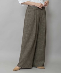 Munich | 【吸水・速乾性】ポリエステルレーヨンカラミ織りワイドパンツ(その他パンツ)