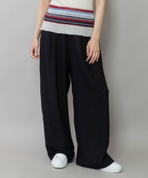 Munich | 【吸水・速乾性】ポリエステルレーヨンカラミ織りワイドパンツ(その他パンツ)