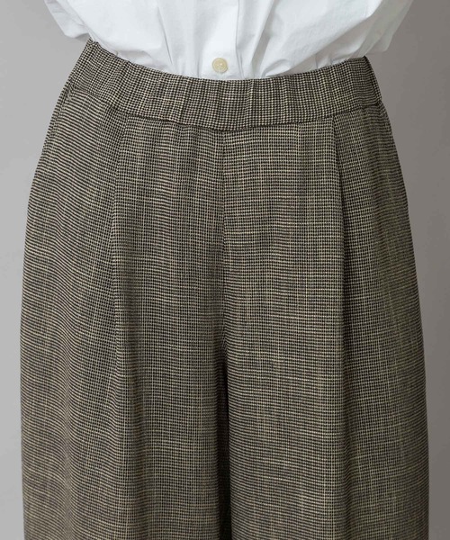 Munich（ミューニック）の「【吸水・速乾性】ポリエステルレーヨンカラミ織りワイドパンツ（その他パンツ・レディース・ブラック/ベージュ/ブラウン・S/M）」の10枚目の写真