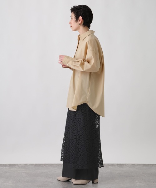 studio CLIP(スタディオクリップ)の「《ウタオ》セパレートレーススカート(スカート・レディース・オフホワイト/ブラック・FREE)」の15枚目の写真