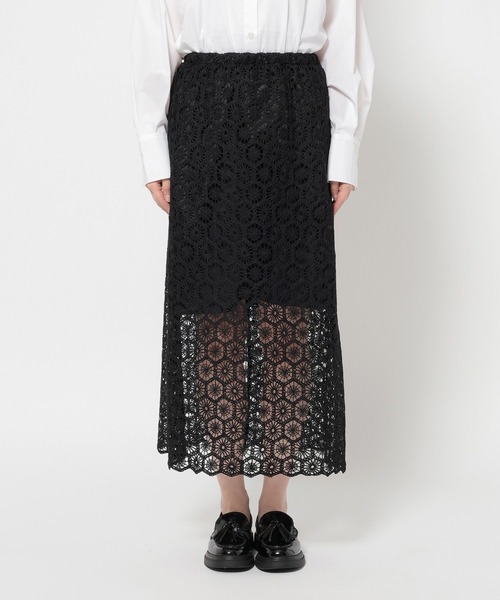 studio CLIP(スタディオクリップ)の「《ウタオ》セパレートレーススカート(スカート・レディース・オフホワイト/ブラック・FREE)」の19枚目の写真