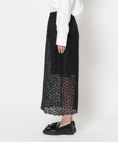 studio CLIP(スタディオクリップ)の「《ウタオ》セパレートレーススカート(スカート・レディース・オフホワイト/ブラック・FREE)」の20枚目の写真