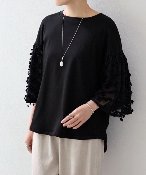 BEARDSLEY（ビアズリー）の「《HiROMITHiSTLE》チェリープルオーバー（Tシャツ/カットソー・レディース・ブラック/ホワイト・FREE）」の2枚目の写真