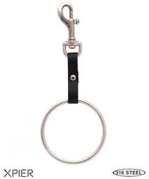 XPIER（エクスピア）の「キーホルダーリング BLACK x-key18162（キーケース/キーアクセサリー）」