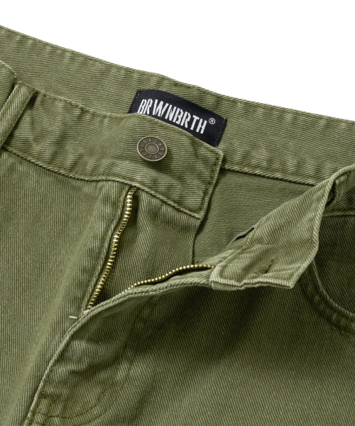 BROWNBREATH（ブラウンブレス）の「DOUBLE KNEE BALLON PANTS - KHAKI（デニムパンツ・レディース・その他・M/S/L/XL）」の4枚目の写真
