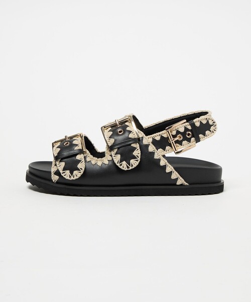 UNITED ARROWS（ユナイテッドアローズ）の「ナチュラル 2ライン サンダル（サンダル・レディース・ブラック/ブラウン・35/36/37/38）」の7枚目の写真