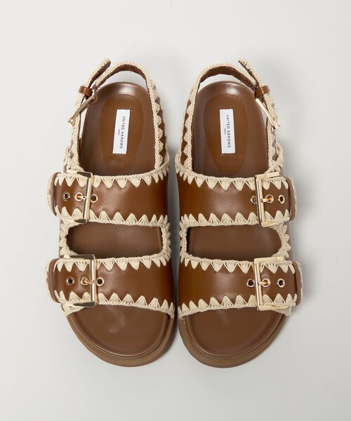 UNITED ARROWS（ユナイテッドアローズ）の「ナチュラル 2ライン サンダル（サンダル・レディース・ブラック/ブラウン・35/36/37/38）」の16枚目の写真