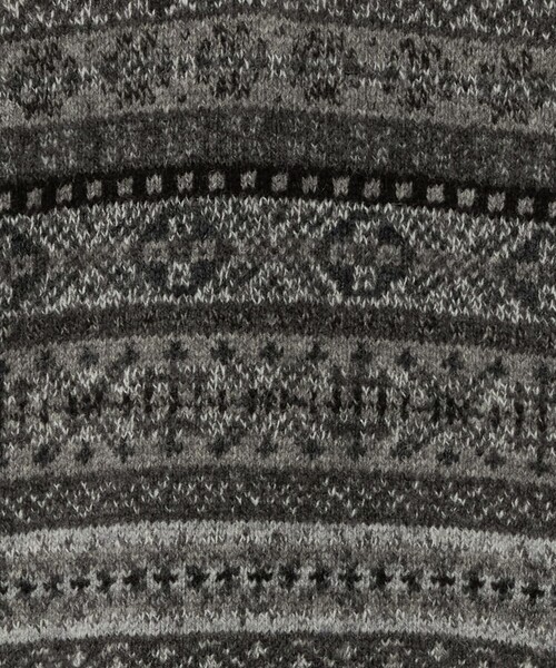 Jamieson's of Shetland（ジャミーソンズオブシェトランド）の「＜Jamieson`s＞フェアアイル Vネックベスト（ニット/セーター・メンズ・グレー系/オリーブ・42/40）」の6枚目の写真