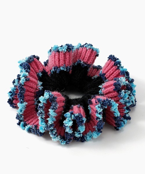 TONE SELECT GOODS（トーンセレクトグッズ）の「【urge select】カラフル フリル ニットシュシュ【9色展開】（シュシュ・レディース・その他6/その他4/その他7/その他9/その他8/その他1/その他2/その他3/その他5・FREE）」の3枚目の写真