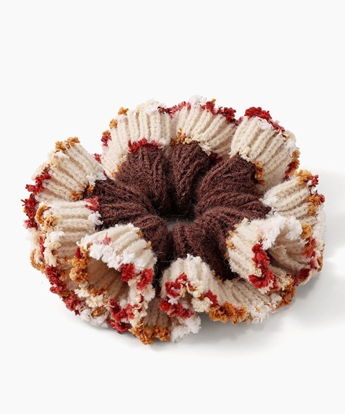 TONE SELECT GOODS（トーンセレクトグッズ）の「【urge select】カラフル フリル ニットシュシュ【9色展開】（シュシュ・レディース・その他6/その他4/その他7/その他9/その他8/その他1/その他2/その他3/その他5・FREE）」の5枚目の写真