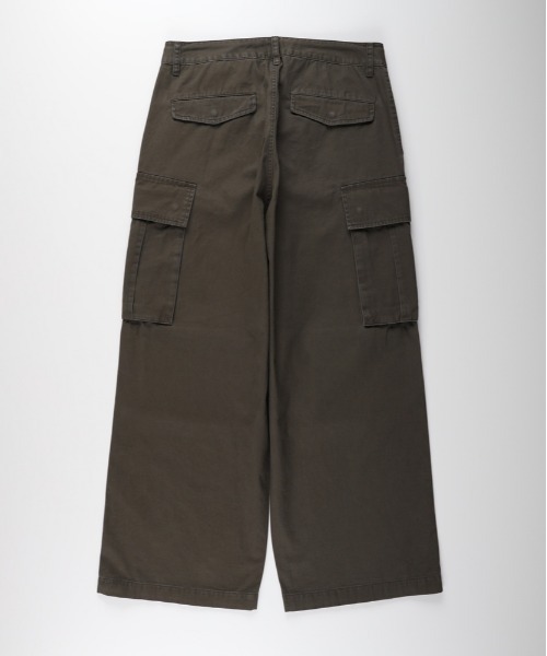 BACK NUMBER（バックナンバー）の「【BACK NUMBER】コットンツイルカーゴパンツ (古着風/ワイドシルエット/アクティブスタイル)（カーゴパンツ・メンズ・ブラック/オリーブ/ホワイト・L/M/S/XL）」の22枚目の写真