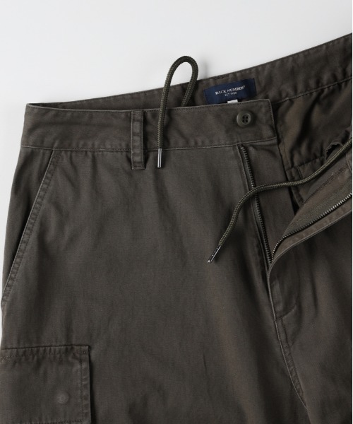 BACK NUMBER（バックナンバー）の「【BACK NUMBER】コットンツイルカーゴパンツ (古着風/ワイドシルエット/アクティブスタイル)（カーゴパンツ・メンズ・ブラック/オリーブ/ホワイト・L/M/S/XL）」の4枚目の写真