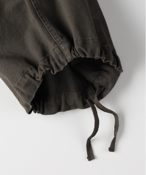 BACK NUMBER（バックナンバー）の「【BACK NUMBER】コットンツイルカーゴパンツ (古着風/ワイドシルエット/アクティブスタイル)（カーゴパンツ・メンズ・ブラック/オリーブ/ホワイト・L/M/S/XL）」の9枚目の写真